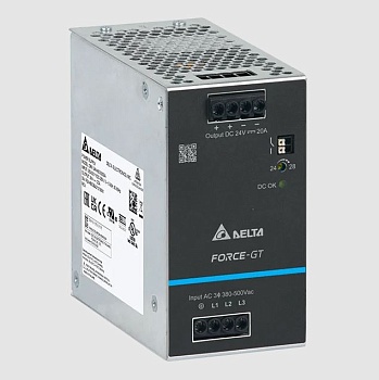 DRF-24V480W3GBA - Источник питания, трехфазный, 24VDC / 20A, 480W, диапазон входных напряжений: 3x320 - 575VAC, габариты (мм): 124x65x127.3, вес 1,2 кг, монтаж: на DIN рейку