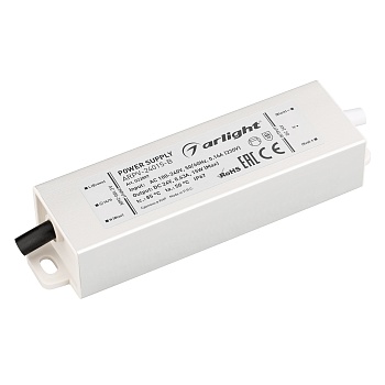 Блок питания ARPV-24015-B (24V, 0.6A, 15W) 022897 - Источник напряжения с гальванической развязкой для светодиодных изделий. Входное напряжение 100-240 VAC. Выходные параметры: 24 В, 0,63 А, 15 Вт. Встроенный PFC >0,5. Герметичный алюминиевый корпус IP 67