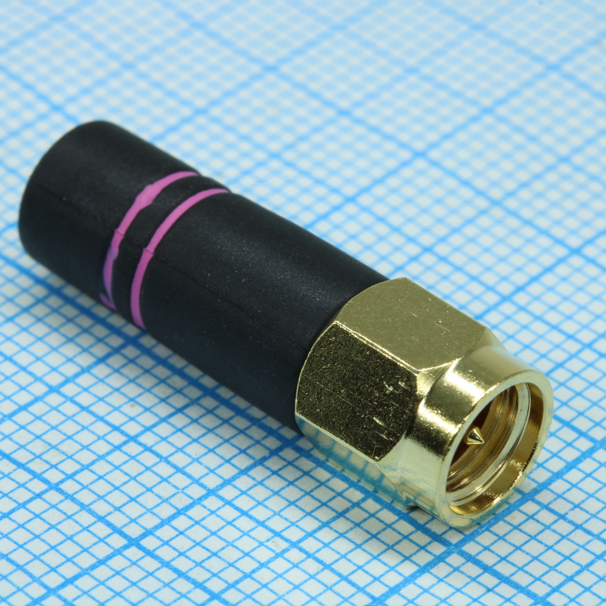 ANT-2.4-CW-RH-SMA - Антенна штыревая 1/4-волновая диапазон 2.45ГГц полоса пропускания 80 MГц SMA 50 Ом