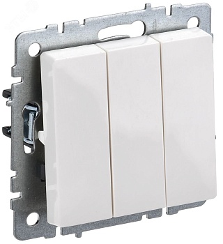 Выключатель 3-кл. СП BRITE ВС10-3-0-БрБ 10А бел. BR-V30-0-10-K01