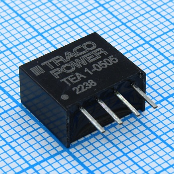 TEA 1-0505 - Преобразователь DC/DC; 1Вт; Uвх: 4,5...5,5В; Uвых: 5В; Iвых: 200мА