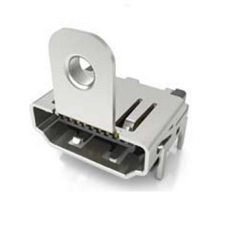 DS1115-BN0 - Разъем HDMI розетка 19 контактов SMT с фланцем