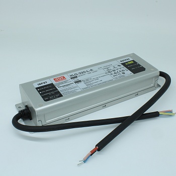 XLG-320-L-A - AC-DC, 315Вт, стабилизатор тока, IP67, вход 100…305В AC, 47…63Гц, ККМ, выход 1400(500…1400)мА/150…300В, изоляция 3750В AC, в кожухе 246х77х39.5мм, -40…+85°С (корпус), встр. потенциометр