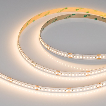 Лента UL-A180-10mm 24V Warm2700 (12 W/m, IP20, 5m) 044516 - Светодиодная лента UL-A180, открытая IP20. Светодиоды SMD 2835, 180 шт/м (900 шт на 5 м), белая плата, скотч 3M. Цвет ТЕПЛЫЙ 2700 K, цветопередача CRI>80, угол 120°. Питание 24 В, мощность 12 Вт/