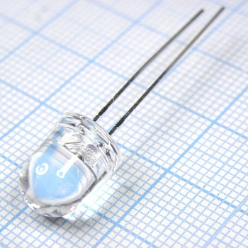 L-793SRC-F(J4) - Светодиод 8мм/красный/640нм/3000-3800мкд/прозрачный/40°