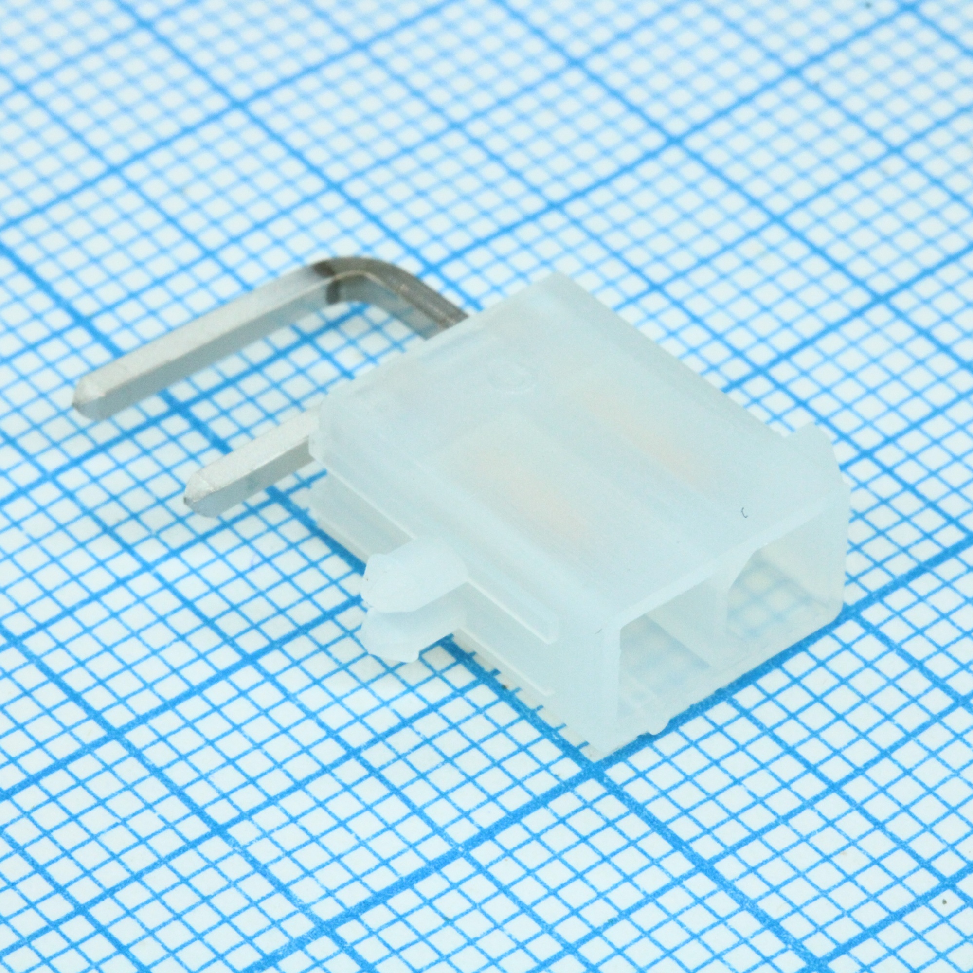 26013114 - Гнездо на плату 2 контакта вертикальное угловое монтаж в отверстие