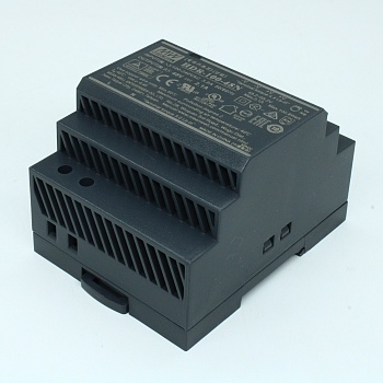 HDR-100-48N - AC-DC, 100.8Вт, вход 85...264 В AC 47...63Гц/120...370В DC, выход 48В/2.1А, рег. выхода 48…48.7В, изоляция 3000В AC, в кожухе на DIN-рейку, 70х90х54.5мм, -30...+70°С