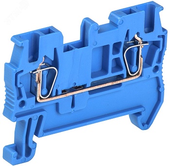 Клемма пружинная КПИ 2в-1,5 17,5А синий YZN11-001-K07