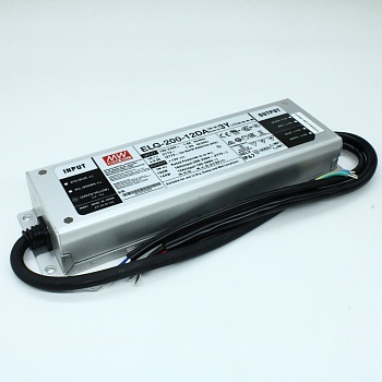 ELG-200-12DA-3Y - Источник электропитания светодиодов класс IP67 192Вт 12В/16A стабилизация тока и напряжения  с проводом заземления