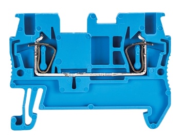 Клемма WKF 1,5/35 BLAU - Проходная клемма, тип фиксации провода: пружинный, номинальное сечение: 1,5 мм кв., 17,5A, 500V, ширина: 4 мм, цвет: синий, тип монтажа: DIN 35