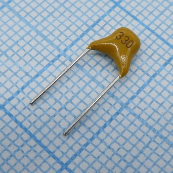 TS170R1H330J8BNB0R - Конденсатор керамический многослойный 33пФ 50В NPO ±5% радиальный 5.08мм 125°C россыпь