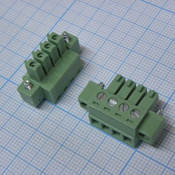 15EDGKM-3.81-04P-14-00A(H) - Разъемный клеммный блок, 4 контакта. Серия 15EDGKM-3.81