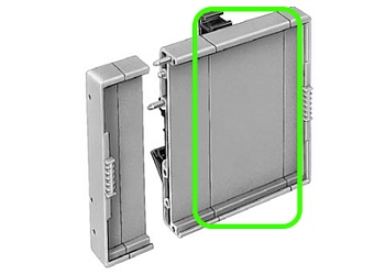 Корпус WEB: 01.001.5753.0 - Промежуточная часть корпуса для РЭА, ширина: 44,8 мм , пластик, цвет: серый, серия wiebox WEB 1001