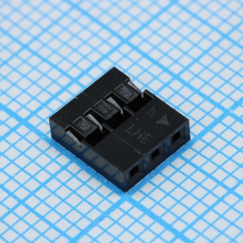 I-DS1071-01-SCB01X3 - Разъем розетка на кабель 1x3 контакта, шаг 2мм, 250В 3А. Требуются контакты T-DS1071-SC600