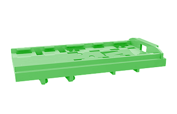 Кронштейн TPA NS 35T-GN - Кронштейн для DIN-рейки, для блоков TPA2.5…, TPA6/2.5…, цвет: зеленый