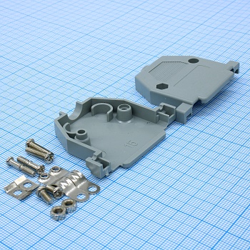 L-KLS1-DB-25P-S-G - Кожух для разъема D-Sub 25pin пластиковый серый
