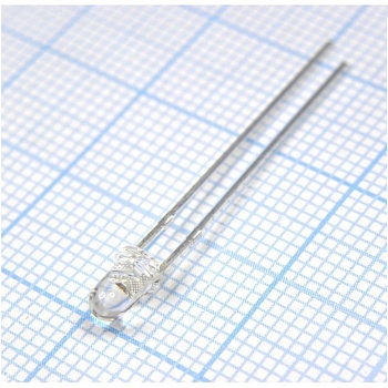 FYL-3014UGC - Светодиод 3мм/зеленый/568нм/600мкд/прозрачный/30°