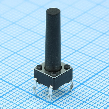 TSS-TC-0111-XR - Кнопка тактильная 6х6мм, h=17 мм SPST 24В 0,05А, 100000 циклов, форм. выводы
