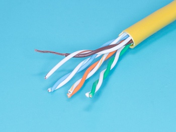 UTP4-24SR5/E Y - Кабель Витая пара 8 проводов, кат. 5е, многожильный, (PCnet),  бухта 300м, желтый