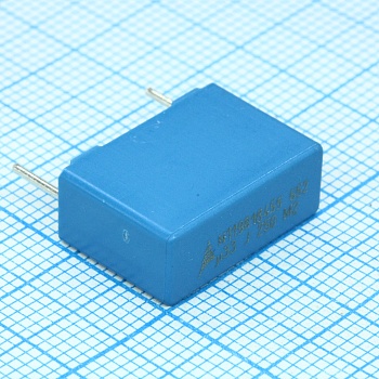 B32652A3334J - Конденсатор металлоплёночный полипропиленовый 0.33мкФ 250В ±5% (18х7х12.5мм) радиальный высокотемпературный 15мм 110°С автомобильного применения россыпь