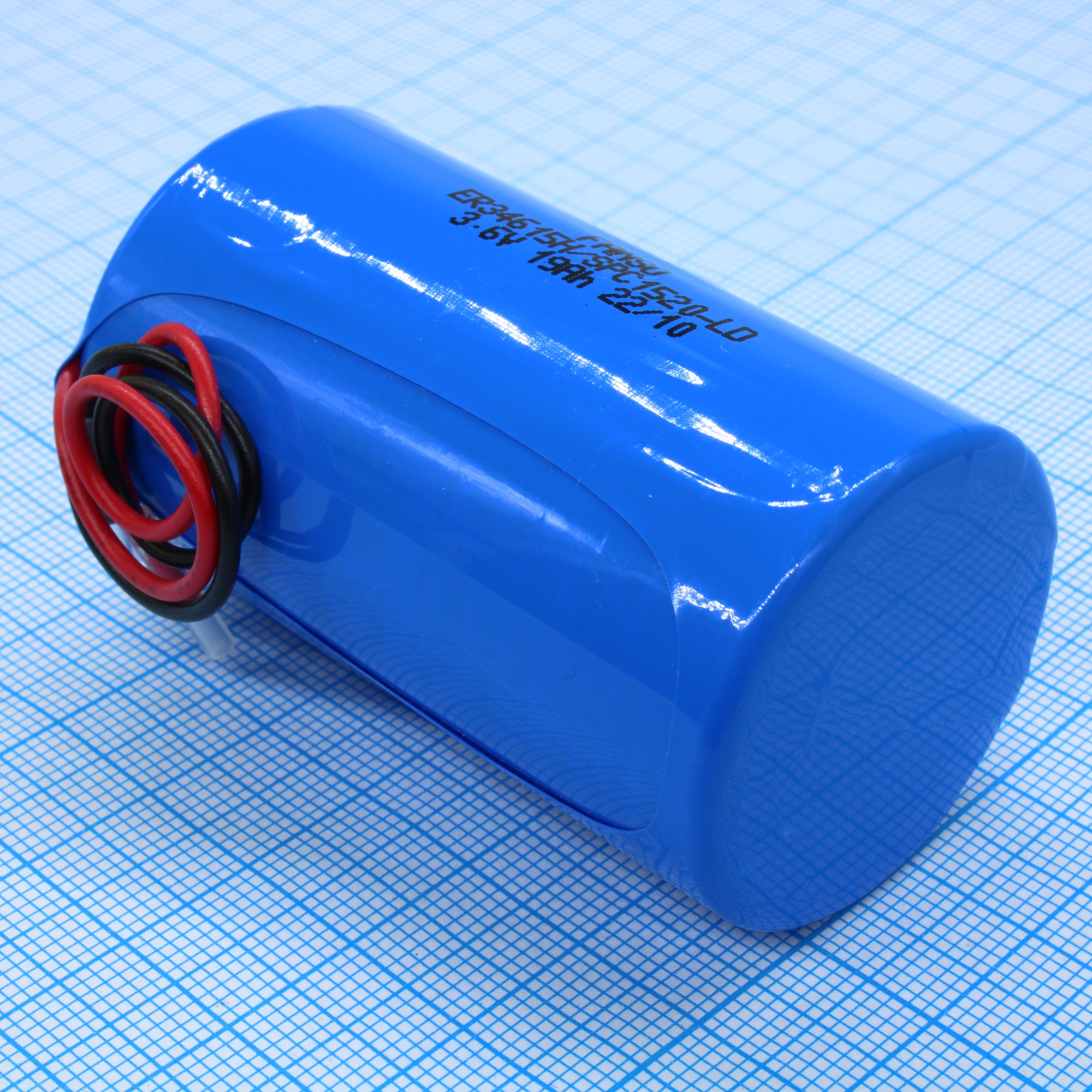 ER34615H/SPC1520-LD - Li, SOCl2 батарея типоразмера D, 3.6 В, 19 Ач, провод -55...85 °C