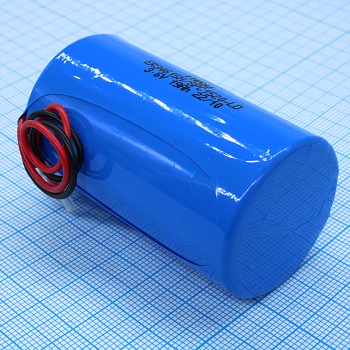 ER34615H/SPC1520-LD - Li, SOCl2 батарея типоразмера D, 3.6 В, 19 Ач, провод -55...85 °C