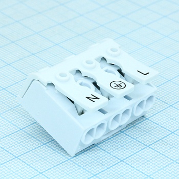 DG238-10.0-03P-19-01A(H) - Электромонтажный клеммник на 3 контакта.