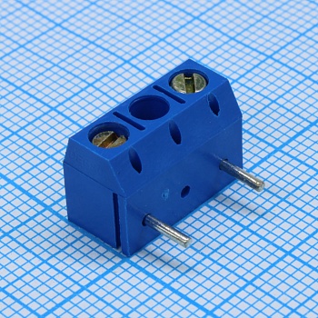 DG301R-5.0-02P-22-00A(H) - Винтовой клеммный блок с защитой провода, 2 контакта. Серия DG301R-5.0