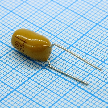 TS19001E101KSB0B0R - Танталовый конденсатор 100мкф 25В 10% (9.5х16.5mm) Radial 5.08mm, россыпь