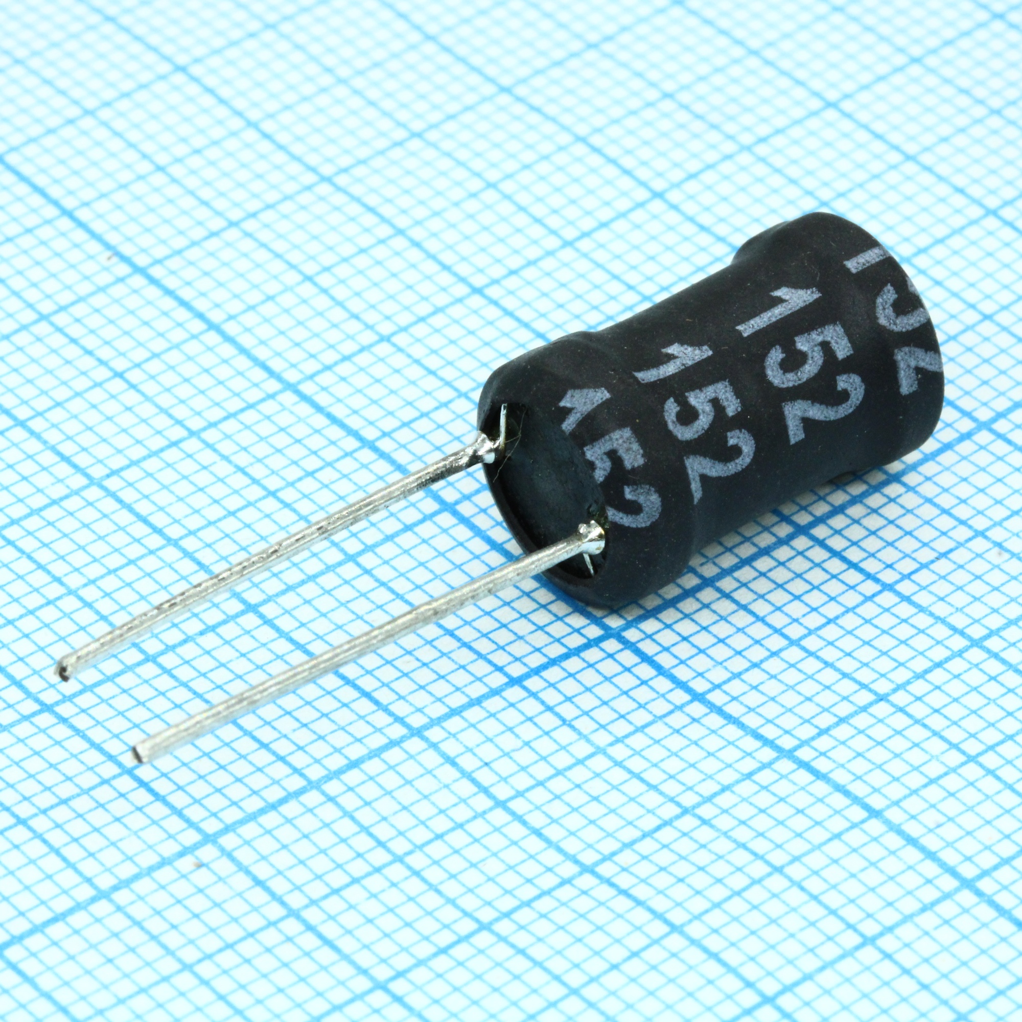 LGB-X1016-152K - Радиальная индуктивность 1500uH 0,52A 1.3Ohm DCR p=6.5mm