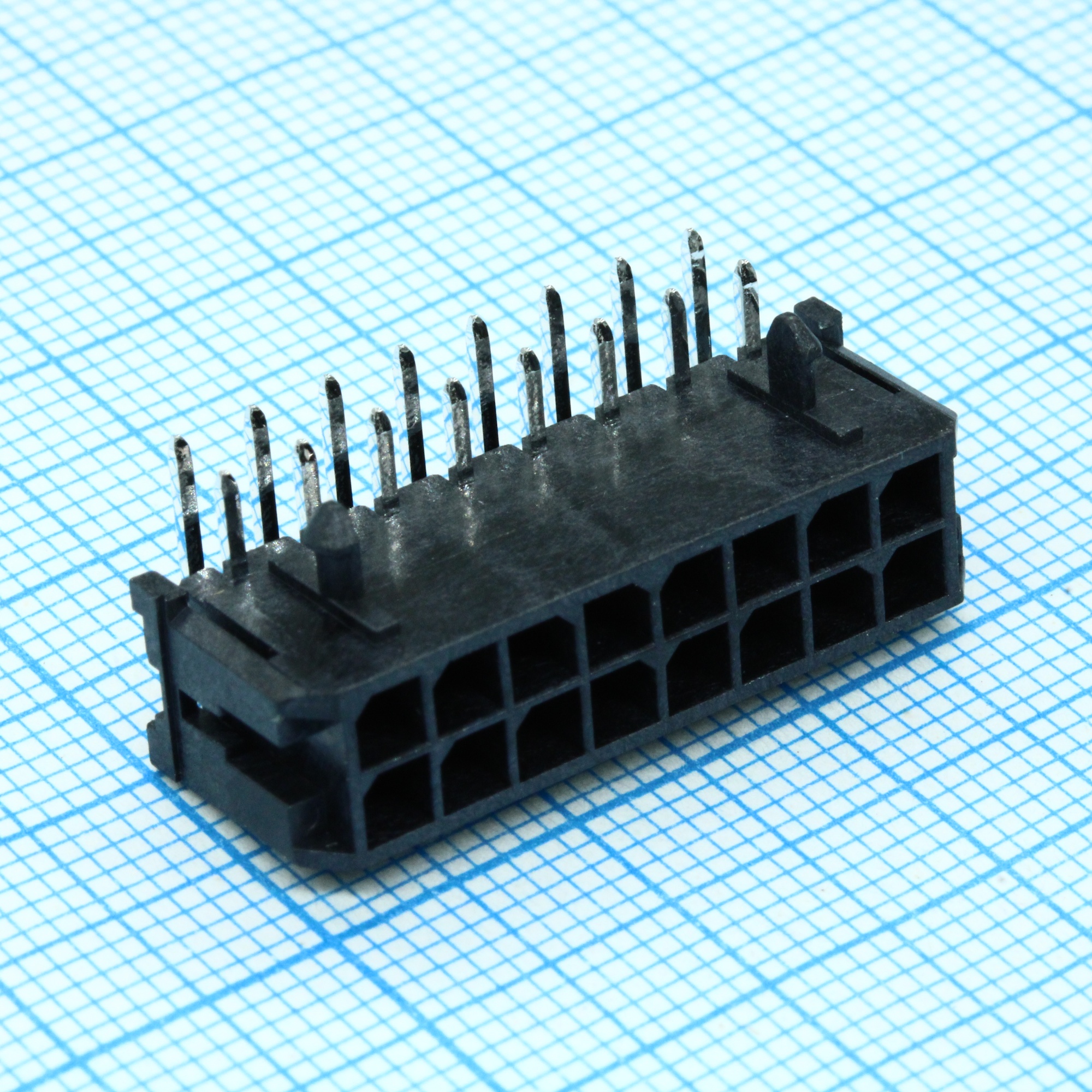 430451600 - Прямоугольный разъем, Серия Micro-Fit 3.0 43045, 16 контакт(-ов), Штыревой Разъем, 3 мм