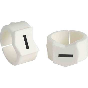 brd133618 - SCN-45-I клипсы белые, 50шт/упак, для провода 11,2-15,0мм диаметра, легенда I