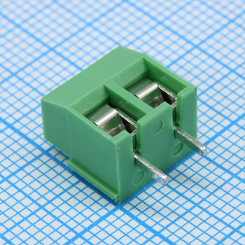 GT126-5.0-02P-14-00 - Винтовой клеммный блок с защитой провода, 2 контакта. Серия GT126-5.0