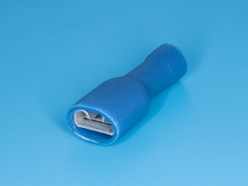 TAI-2FI - Клемма ножевая 6,3мм, гнездо на провод 1,5-2,5мм, полностью изолированная, кратно 100шт.