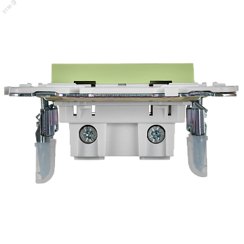 SKANDY Розетка без заземления без защитных шторок 10А SK-R02G мятный IEK SK-R10-10-K06