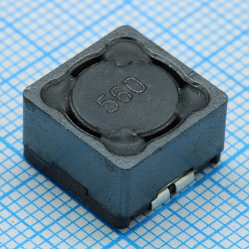 SRR1208-560YL - Катушка индуктивности силовая проволочная экранированная 56мкГн ±15% 1кГц 23Q-Фактор феррит 2A 0.11Ом по постоянному току лента на катушке
