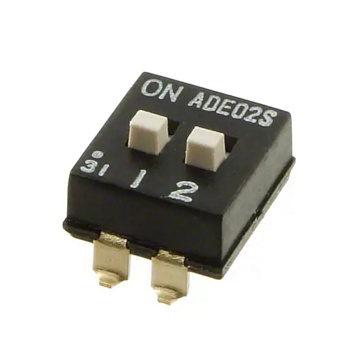 1825058-1 - Переключатель DIP Switches; Конфигурация: SPST; Контакты: 2; Шаг: 2.54