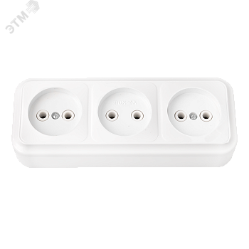 Беларусь Розетка тройная наружная без заземления Розетка РА16-263