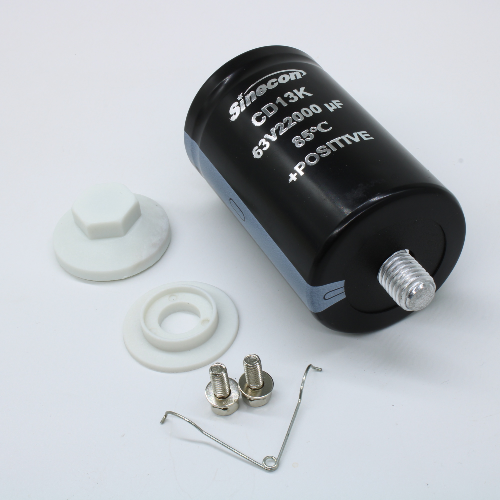 GBK223M1J51808ZVG7S00 - Конденсатор алюминиевый электролитический с выводами под винт 63ВDC 22000мкФ 20%  51.6*80мм 11A 12000ч  85°C