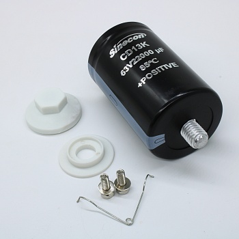 GBK223M1J51808ZVG7S00 - Конденсатор алюминиевый электролитический с выводами под винт 63ВDC 22000мкФ 20%  51.6*80мм 11A 12000ч  85°C