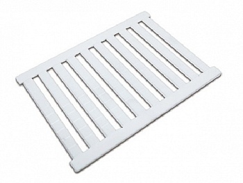 Маркировка  ZBFM8 - Кассета с шильдиками для клемм производителя UTL, сечением 6 мм кв., 100 шильдиков, размер шильдика 5,15x6,15 мм, цвет: белый