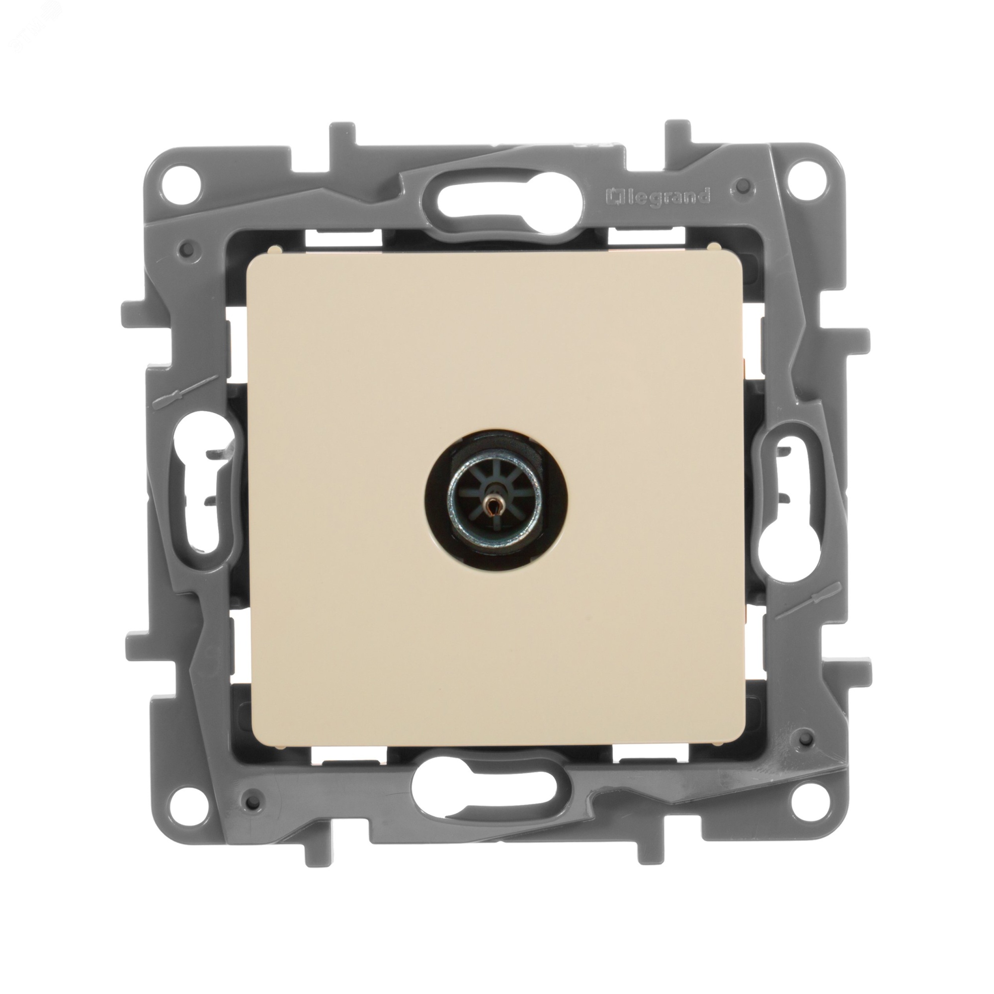 ETIKA Розетка телевизионная TV Звезда слоновая кость 672351