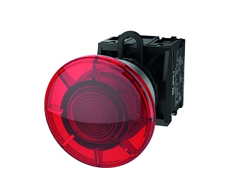Кнопка грибовидная (красная) TS2527-0FM10-R10 - Кнопка грибовидная, без блокировки, LED AC 220V, алюминиевое переднее кольцо, с плавным нажатием, с контактной группой 1NO, диаметр головки кнопки 40 мм, диаметр посадочного отверстия: 22 мм, цвет: красный