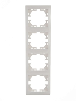 Рамка 4-м Mira вертикал. бел. 701-0200-154