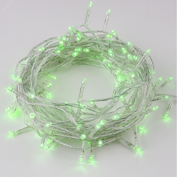 Гирлянда LED ULD-S1000-100/DTA GREEN IP20 10м 100 диодов зел. свет провод прозр. Uniel UL-00007198
