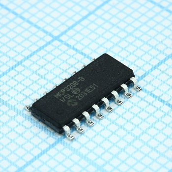 MCP3208-BI/SL - 12-ти разрядный АЦП электропитание 2.7В 8-ми канальный шина SPI 16SOIC
