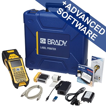 brd317803 - Принтер BRADY M610-QY-EU-BT-BWS (Eng) c bluetooth и ПО BWS ADVANCED, английская клавиатура. В компл.: жесткий кейс, USB кабель, литий-ионный аккумулятор, шнур питания, этикетки M6-11-427, черн. риббон M61-R4310, быстрый старт, СD с информацией