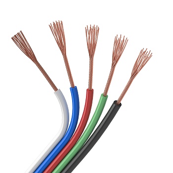 Шлейф питания ARL-20AWG-5Wire-CU 026355 - Шлейф для питания и управления мультицветными (RGBW) светодиодными лентами. 5 проводников, калибр проводника 20AWG, сечение проводника 0.52 мм2, проводник из луженой меди, внешняя оболочка из ПВХ белого, синего, к