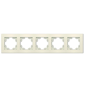 Рамка 5-м Афина универс. сл. кость (ivory) A1042-I