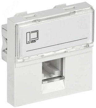 Розетка компьютерная 2мод. Праймер РКИ-20-00-П RJ45 кат.5E UTP механизм CKK-40D-RI2-K01